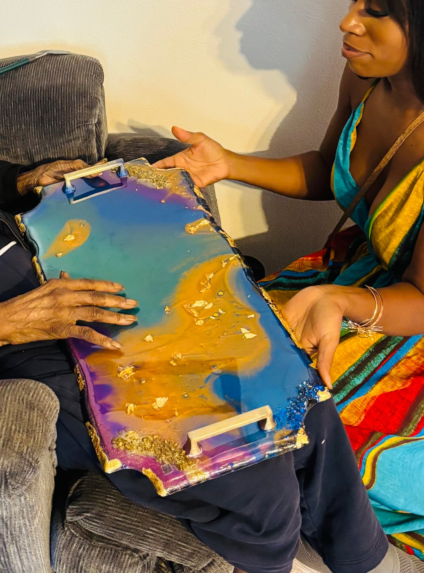 Give a gift 💝Handmade serving trays crafted with love to uplift loved ones confined to their beds or limited to their wheelchair