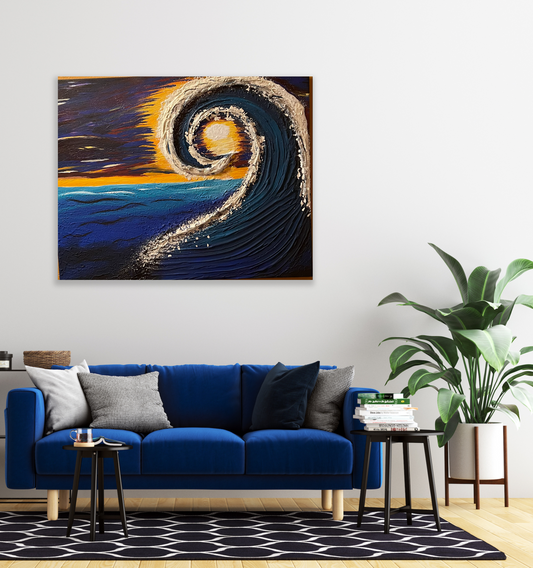 Wave Wall 3D Art